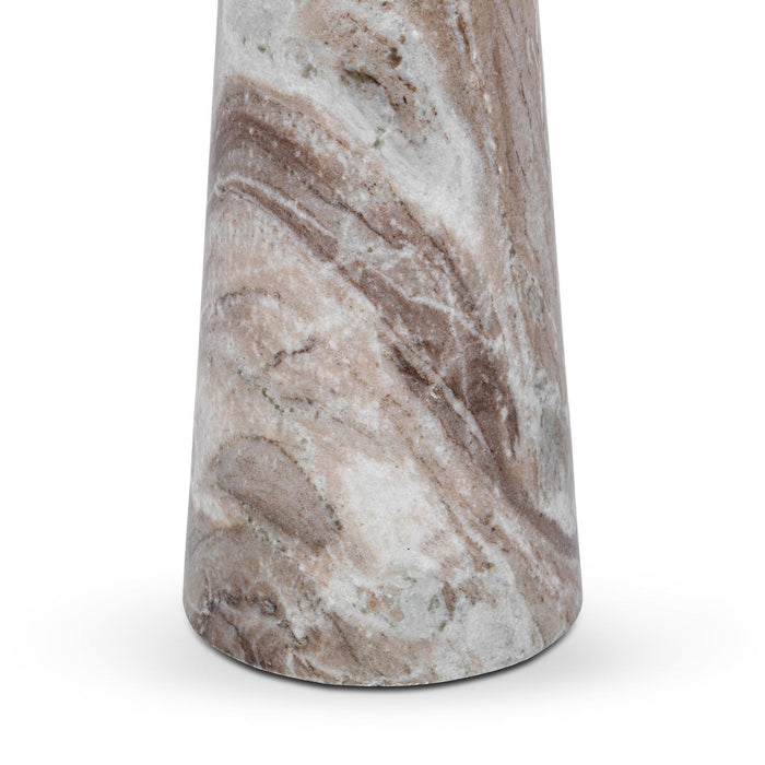 Classic Home - Huxley Marble Round Accent Table - 16" - 51012108 - GreatFurnitureDeal