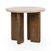 Classic Home - Idella Travertine Round End Table - 51012111 - GreatFurnitureDeal