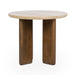 Classic Home - Idella Travertine Round End Table - 51012111 - GreatFurnitureDeal