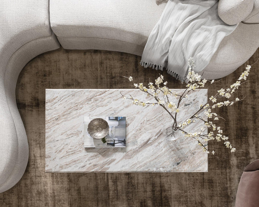 Classic Home - Bowman Marble Rectangular Coffee Table - 51012112 - GreatFurnitureDeal