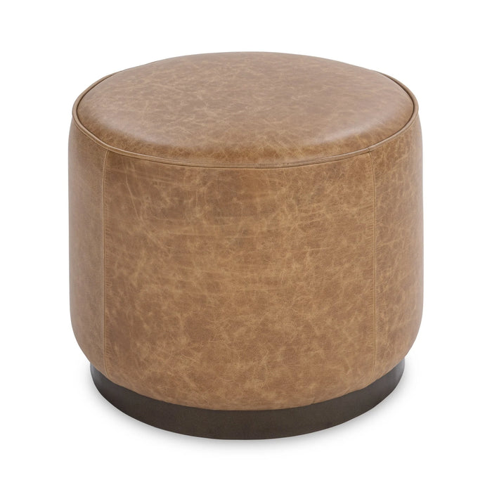 Classic Home - Clair 20" Round Ottoman in Sedona Brown - 51012113 - GreatFurnitureDeal