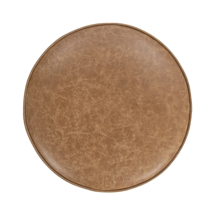 Classic Home - Clair 20" Round Ottoman in Sedona Brown - 51012113 - GreatFurnitureDeal