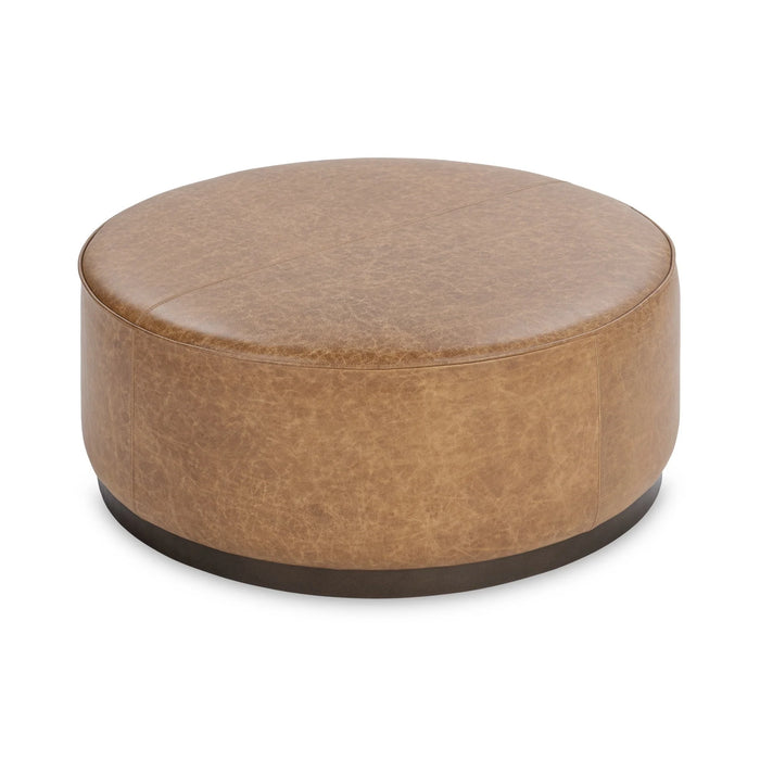 Classic Home - Clair Round Ottoman in Sedona Brown - 51012114