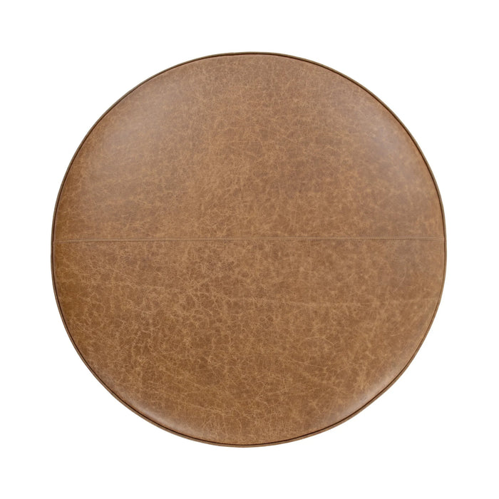 Classic Home - Clair Round Ottoman in Sedona Brown - 51012114