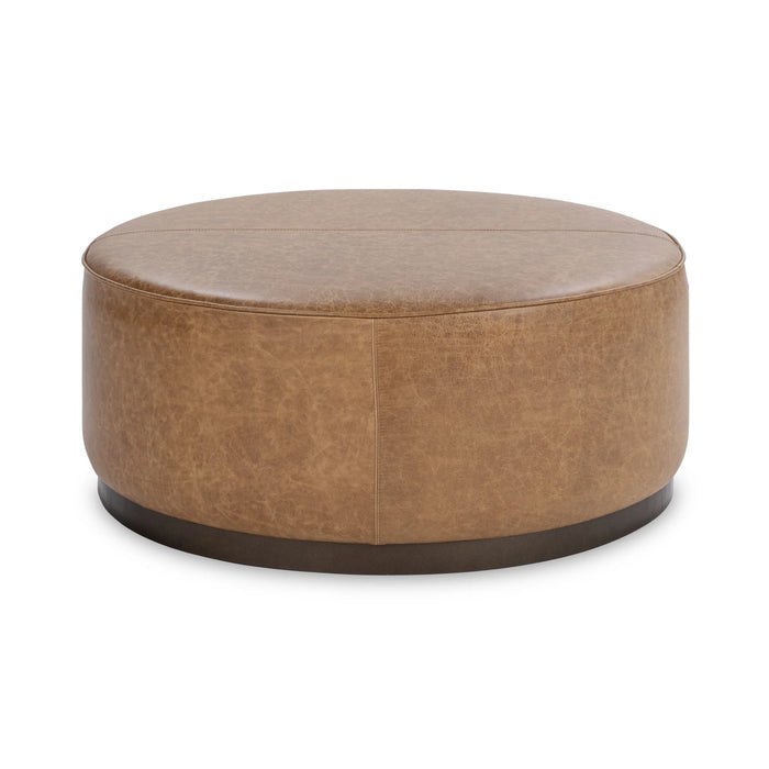Classic Home - Clair Round Ottoman in Sedona Brown - 51012114