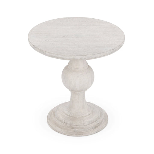 Classic Home - Hera Round End Table in Creamwood - 51012127 - GreatFurnitureDeal