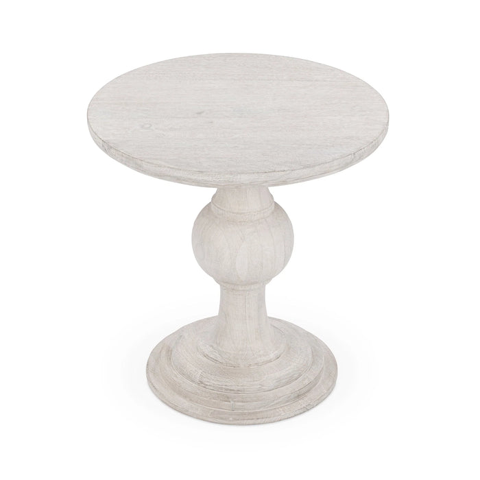 Classic Home - Hera Round End Table in Creamwood - 51012127