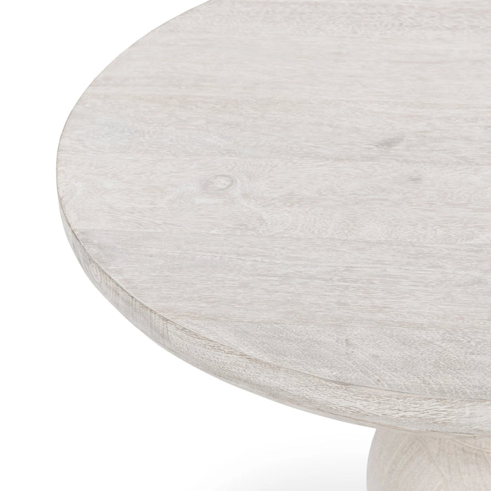 Classic Home - Hera Round End Table in Creamwood - 51012127