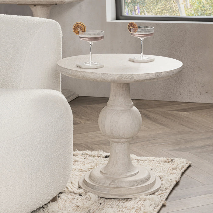 Classic Home - Hera End Table in Creamwood - 51005509