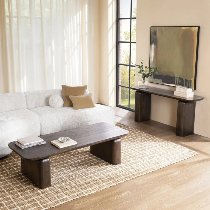 Classic Home - Milan Console Table in Truffle Roast - 51012153 - GreatFurnitureDeal