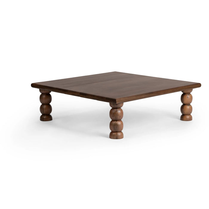 Classic Home - Adir 48" Square Coffee Table in Tundra Brown - 51012171