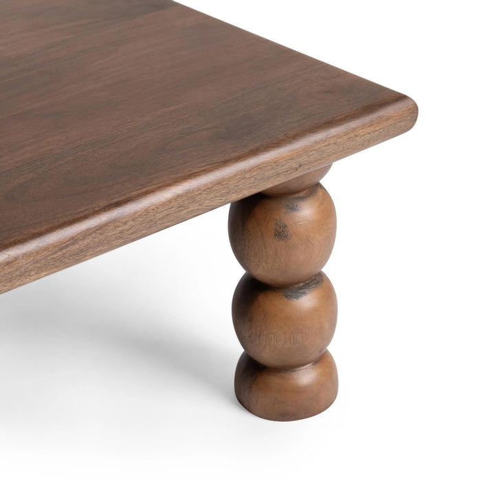 Classic Home - Adir 48" Square Coffee Table in Tundra Brown - 51012171