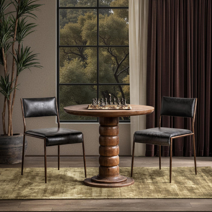 Classic Home - Hillrose 36" Dining Table in Pecan Brown - 51012178
