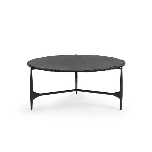 Classic Home - Luka 36" Round Coffee Table in Charcoal Forge - 51012191 - GreatFurnitureDeal