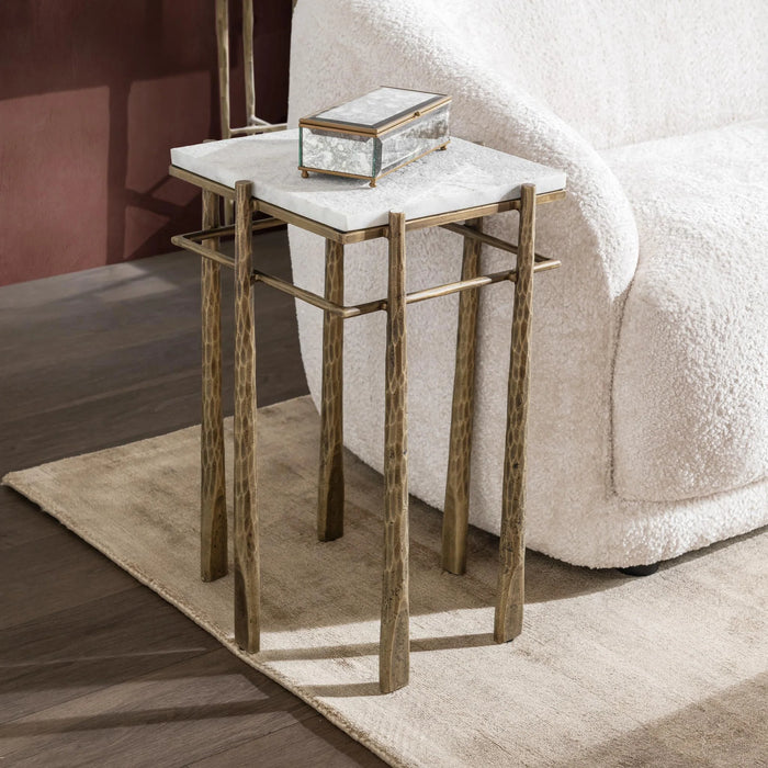 Classic Home - Jasmine End Table in Moonstone White - 51012194 - GreatFurnitureDeal