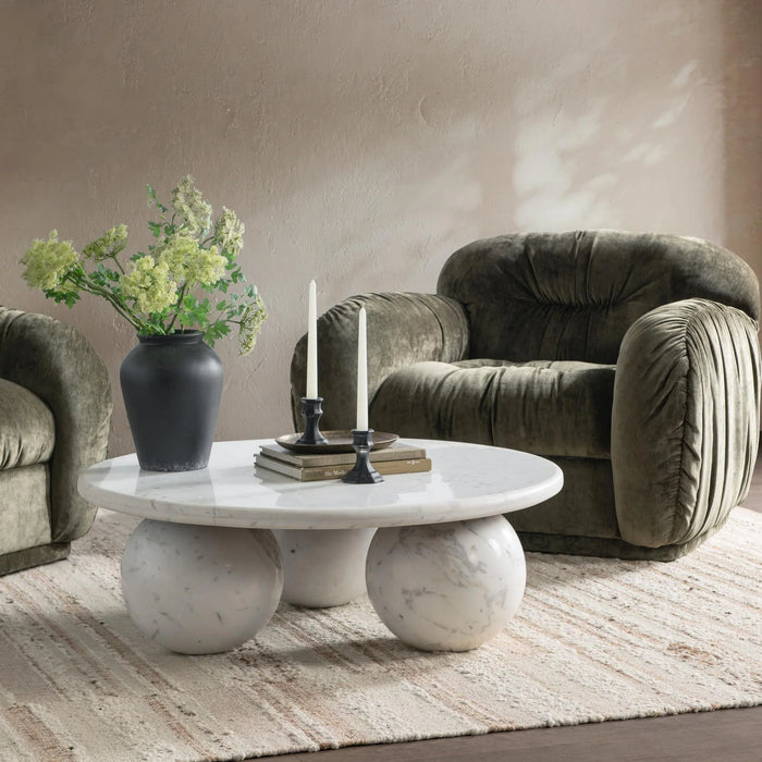 Classic Home - Castello Coffee Table in Atenea White - 51012203
