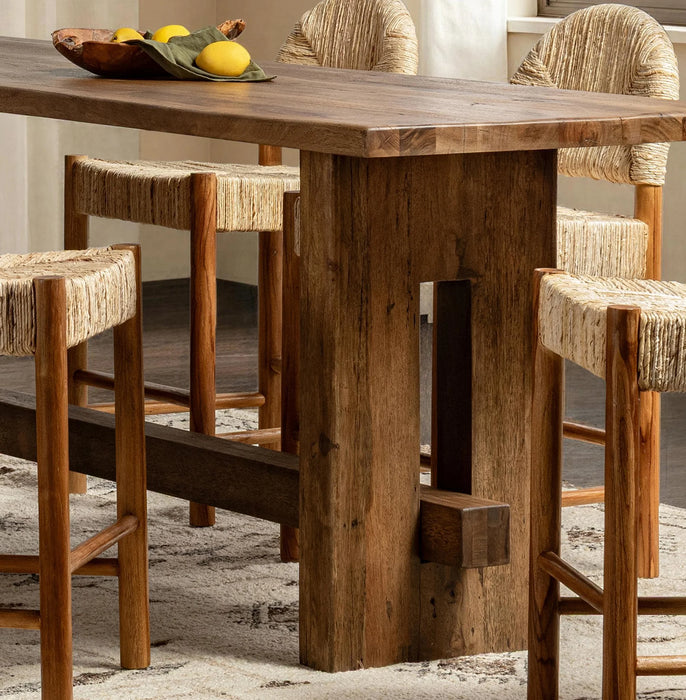 Classic Home - Mantova 104" Counter Table in Reclaimed Barnwood - 51012260
