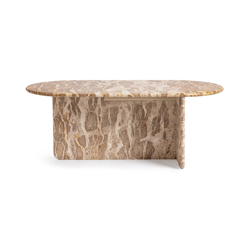 Classic Home - Jaylani Oval Coffee Table in Desert Drift - 51012269 - GreatFurnitureDeal