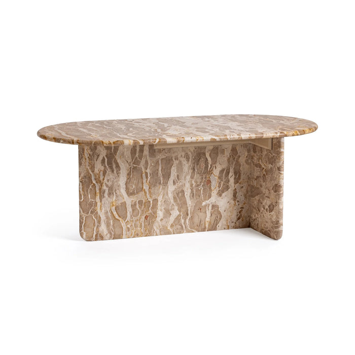 Classic Home - Jaylani Oval Coffee Table in Desert Drift - 51012269 - GreatFurnitureDeal