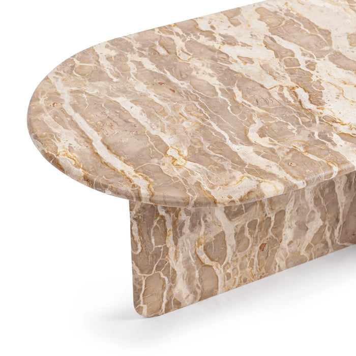 Classic Home - Jaylani Oval Coffee Table in Desert Drift - 51012269 - GreatFurnitureDeal