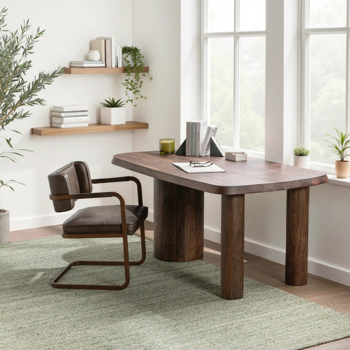 Classic Home - Saunders Desk in Crimson Husk - 51020019