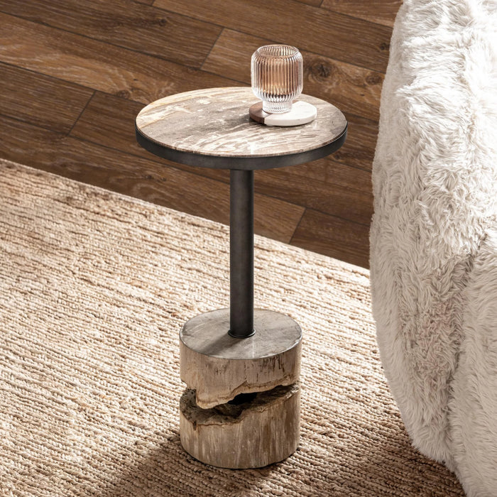 Classic Home - Malta Small Accent Table in Natural - 51020039