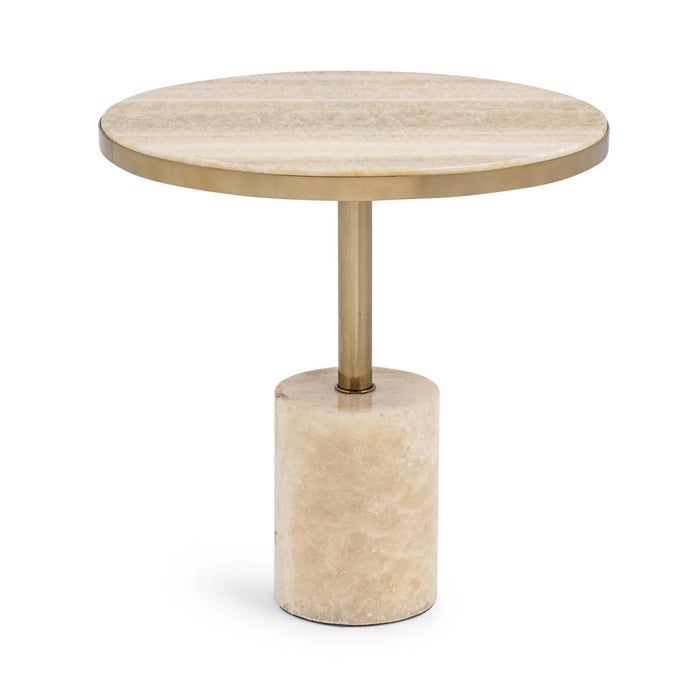 Classic Home - Jordyn Large Accent Table in Champagne - 51020048
