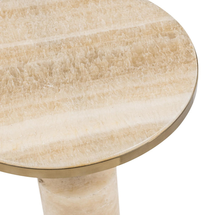 Classic Home - Jordyn Large Accent Table in Champagne - 51020048