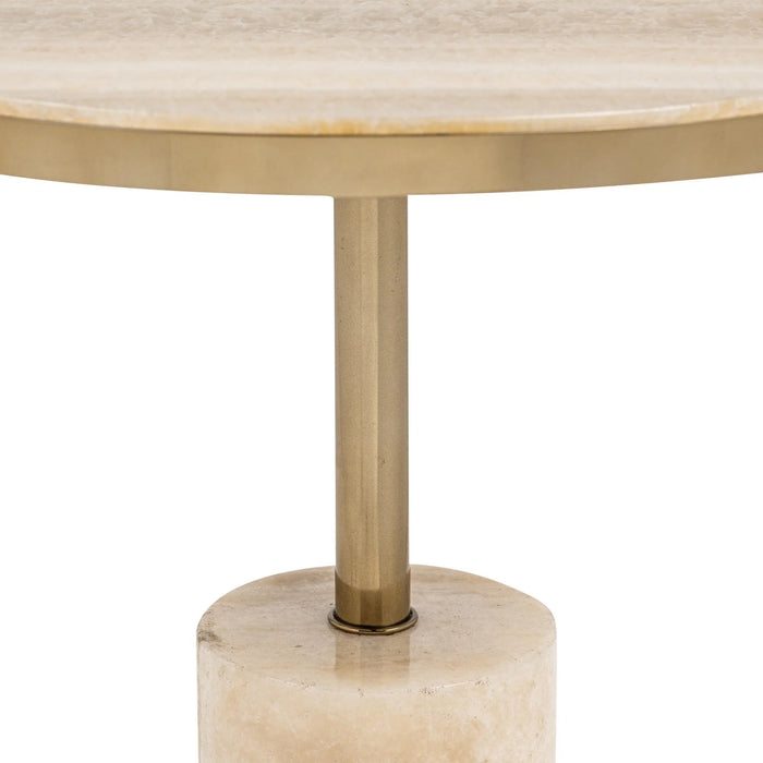 Classic Home - Jordyn Large Accent Table in Champagne - 51020048
