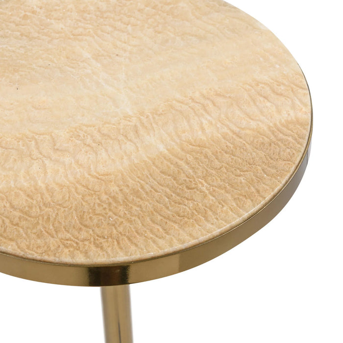 Classic Home - Jordyn Medium Accent Table in Champagne - 51020049