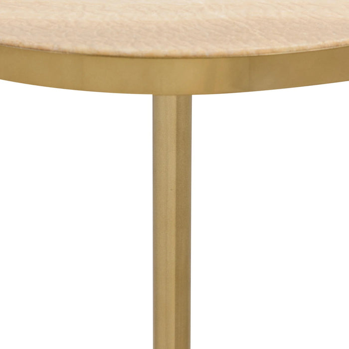 Classic Home - Jordyn Medium Accent Table in Champagne - 51020049