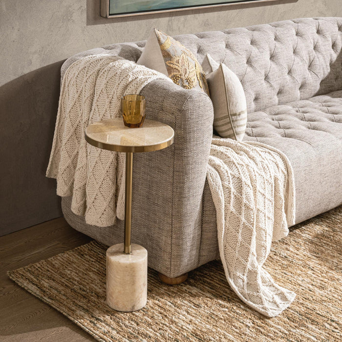 Classic Home - Jordyn Medium Accent Table in Champagne - 51020049