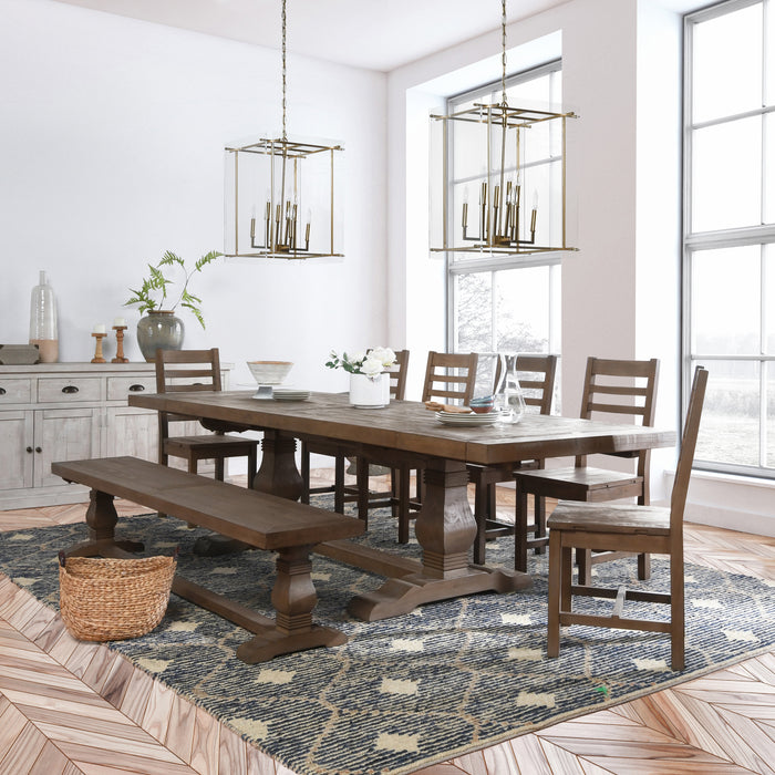 Kosas Home - Caleb Reclaimed - Pine Extension 84" 114" Dining Table - 51030896