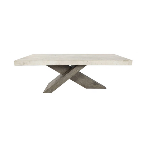 Classic Home - Durant Coffee Table in Antique White/Distressed Brown - 51030948 - GreatFurnitureDeal