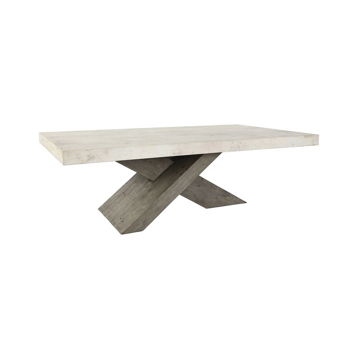 Classic Home - Durant Coffee Table in Antique White/Distressed Brown - 51030948 - GreatFurnitureDeal