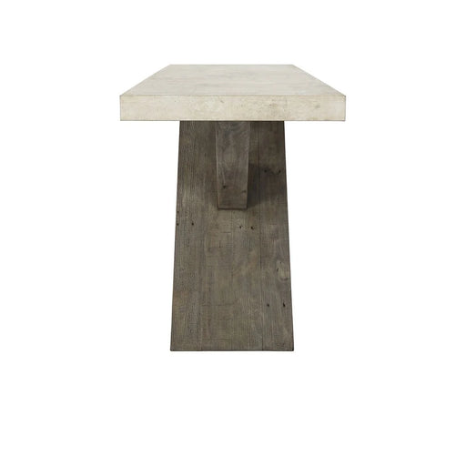 Classic Home - Durant Console Table in Antique White/Distressed Brown - 51030949 - GreatFurnitureDeal