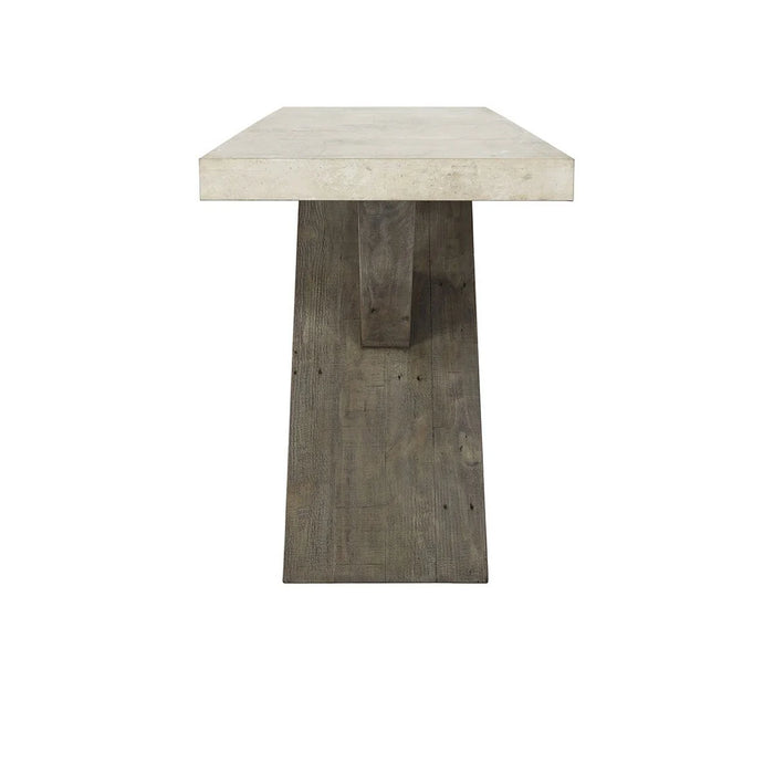 Classic Home - Durant Console Table in Antique White/Distressed Brown - 51030949 - GreatFurnitureDeal