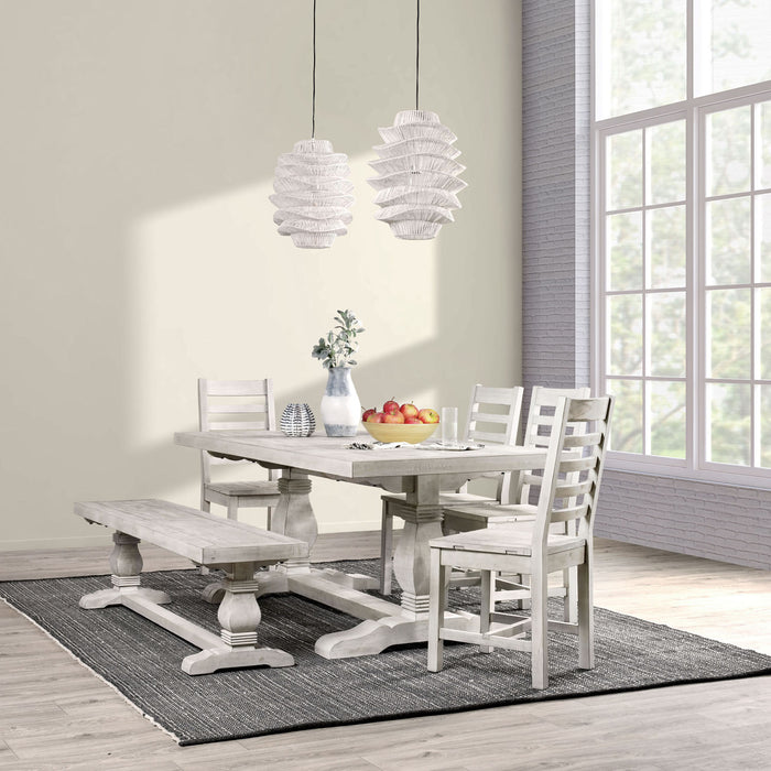 Kosas Home - Caleb 78" Dining Table Nordic Ivory - 51031087 - GreatFurnitureDeal