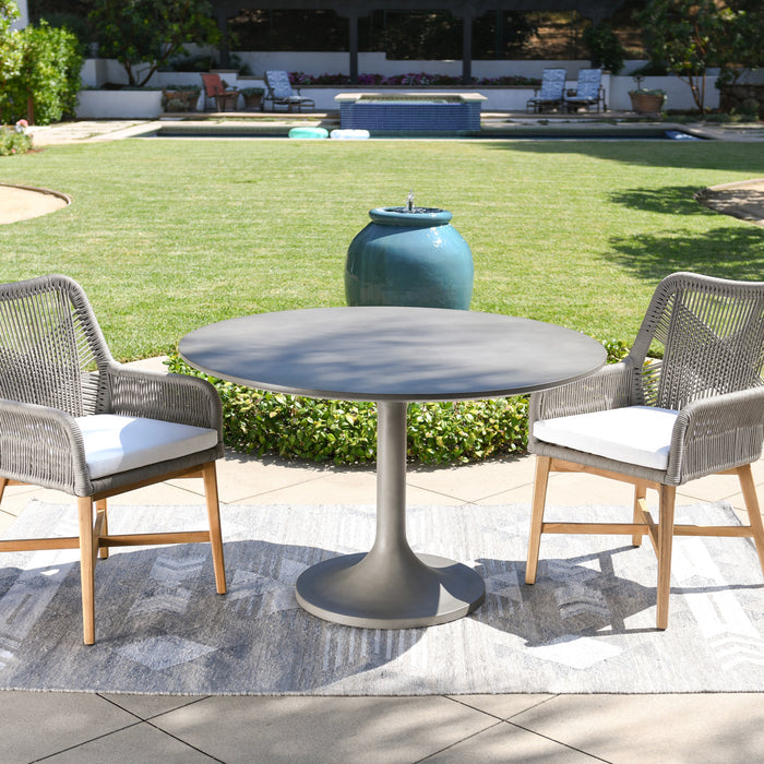 Classic Home Furniture - Tulip 47" Outdoor Concrete Dining Table - 51031161 - GreatFurnitureDeal