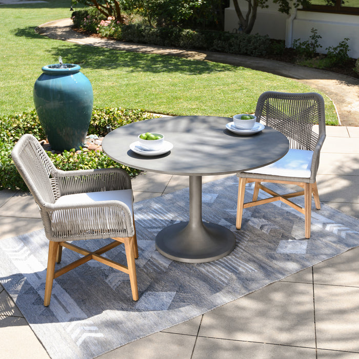 Classic Home Furniture - Tulip 47" Outdoor Concrete Dining Table - 51031161 - GreatFurnitureDeal