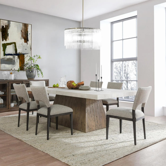 Classic Home - Grange Dining Table in Natural/Antique White - 51031288