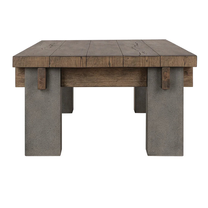 Classic Home - Dallas 66" Coffee Table Antique - 51031315 - GreatFurnitureDeal