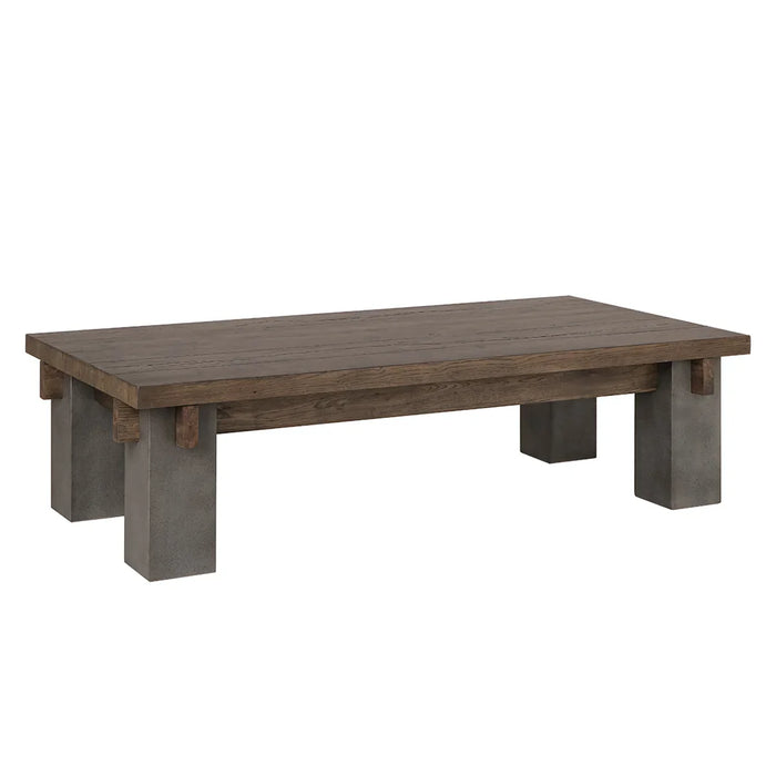 Classic Home - Dallas 66" Coffee Table Antique - 51031315 - GreatFurnitureDeal