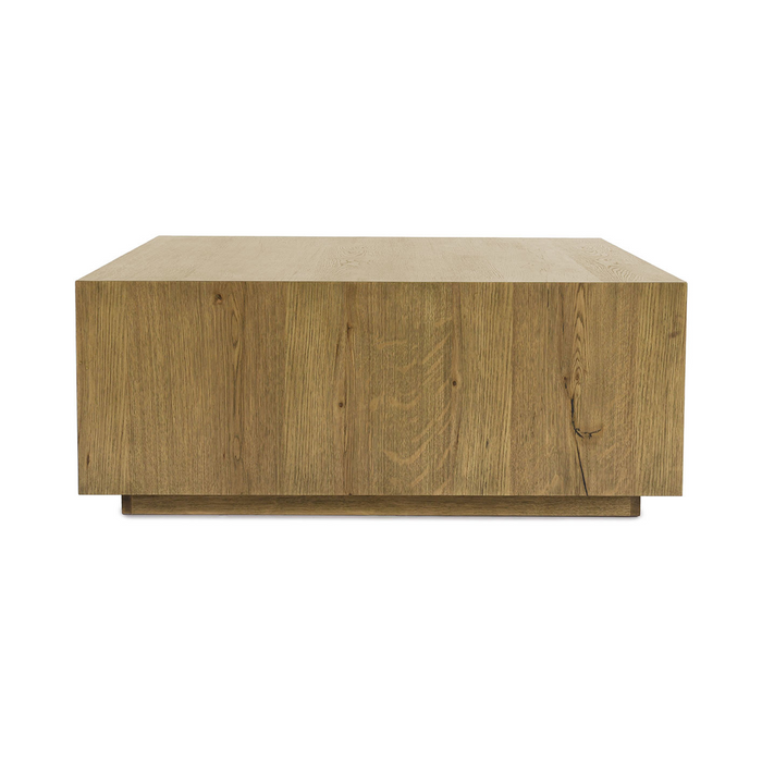 Classic Home - Layne Solid Wood Square Coffee Table w Casters - Light Brown - 51031404 - GreatFurnitureDeal