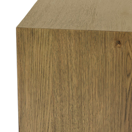 Classic Home - Layne Solid Wood Square Coffee Table w Casters - Light Brown - 51031404 - GreatFurnitureDeal