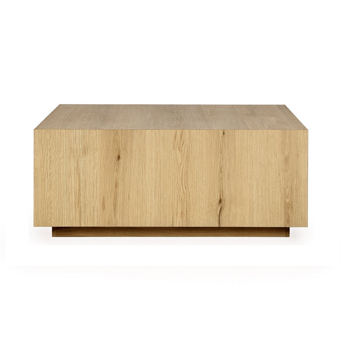 Classic Home - Layne Solid Wood Square Coffee Table w Casters - True Natural - 51031406 - GreatFurnitureDeal