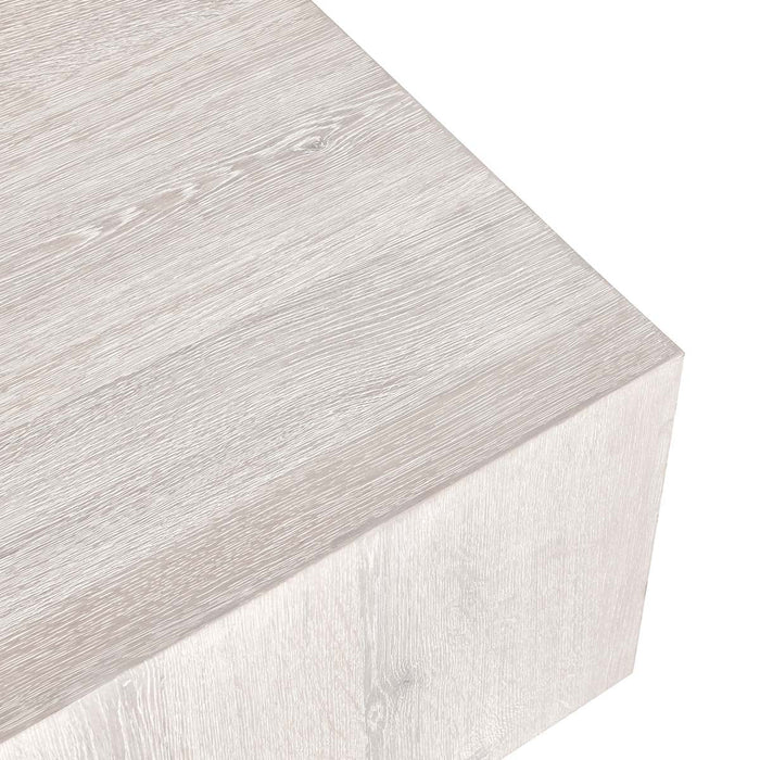 Classic Home - Layne 42" Square Coffee Table White Wash - 51031407 - GreatFurnitureDeal