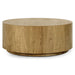 Classic Home - Layne Solid Wood Round Coffee Table with Casters - Light Brown - 51031408 - GreatFurnitureDeal