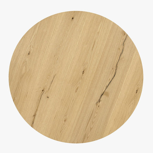 Classic Home - Layne Solid Wood Round Coffee Table with Casters - True Natural - 51031410 - GreatFurnitureDeal