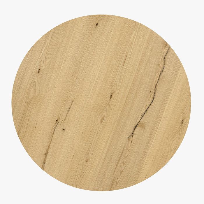 Classic Home - Layne Solid Wood Round Coffee Table with Casters - True Natural - 51031410 - GreatFurnitureDeal